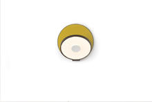 Koncept Inc GRW-S-MBK-HDF-PI - Gravy Wall Sconce - Metallic Black body, Honeydew (felt) plates - Plug-in